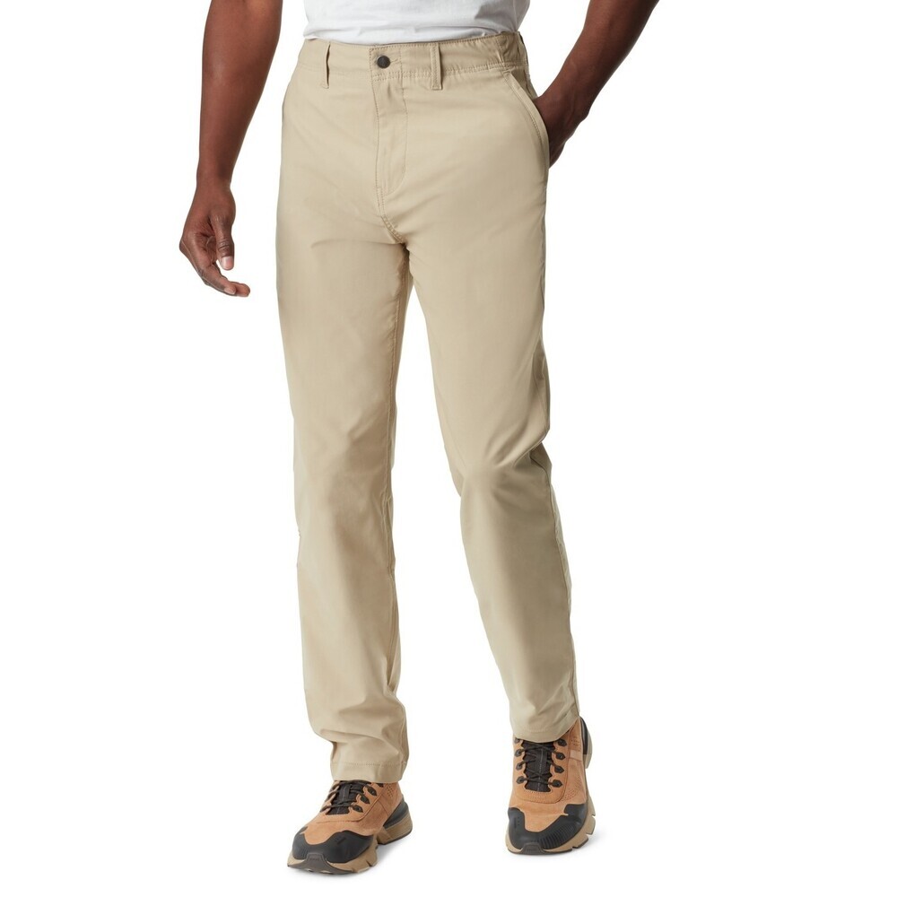 Bass Outdoor Traveler Pants Men's 42 X 32 Med Brown Pockets Straight-Leg FTS156